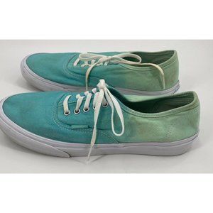 VANS off the Wall Light Green Ombre Lace Up Sneakers Low Top Canvas M9.0 W10.5